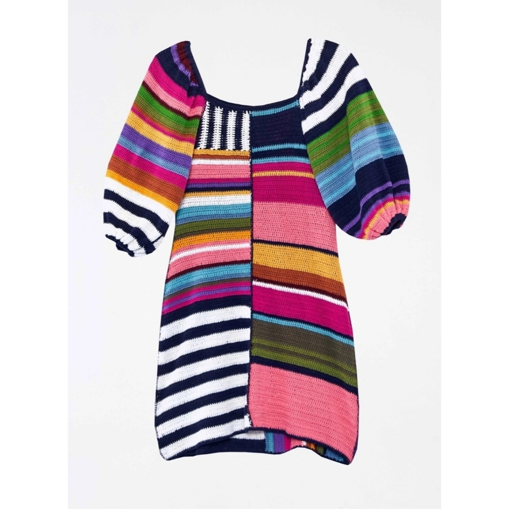 FARM Rio Multicolor Striped Mini Dress - Picture 4 of 8